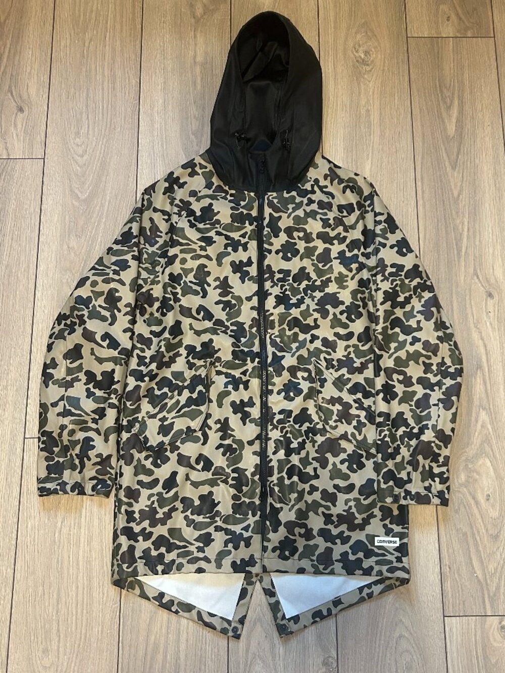 Converse Camo Fishtail Parka Raincoat